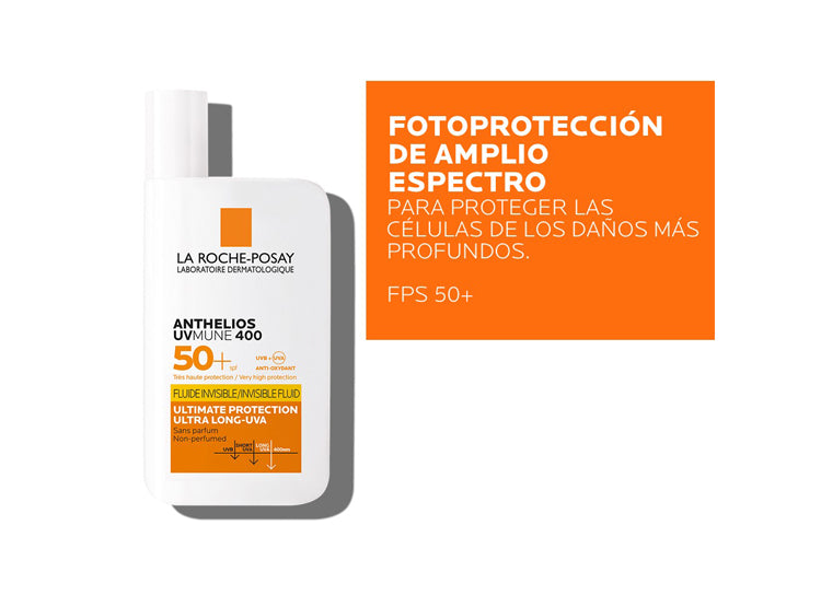 Protector Solar Facial Anthelios UV-Mune 400 Fluido Invisible La Roche Posay