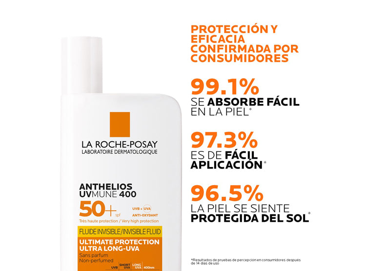 Protector Solar Facial Anthelios UV-Mune 400 Fluido Invisible La Roche Posay