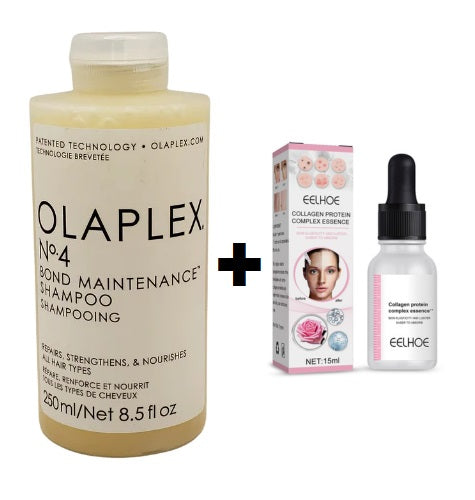 OLAPLEX N°4 Bond Maintenance Shampoo 250 ml + Serum Antiarrugas Facial Complex Essence Eelhoe