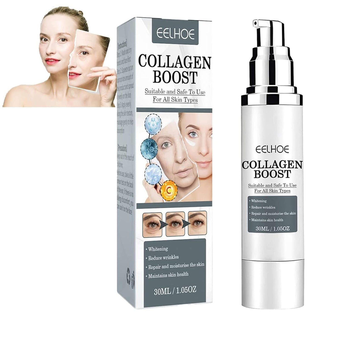 Serum Facial Antiedad Collagen Boost Eelhoe 30 ml