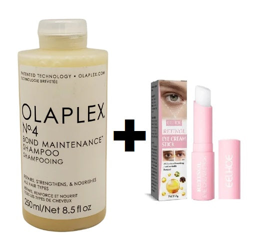 OLAPLEX N°4 Bond Maintenance Shampoo 250 ml + Retinol Eye Cream Stick
