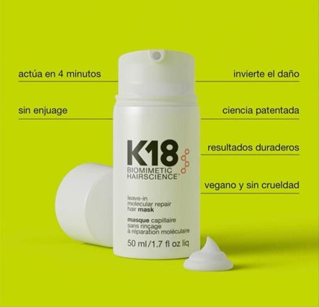 K18 Tratamiento Restaurador Intensivo para Cabello 50 ml. 3 Pack