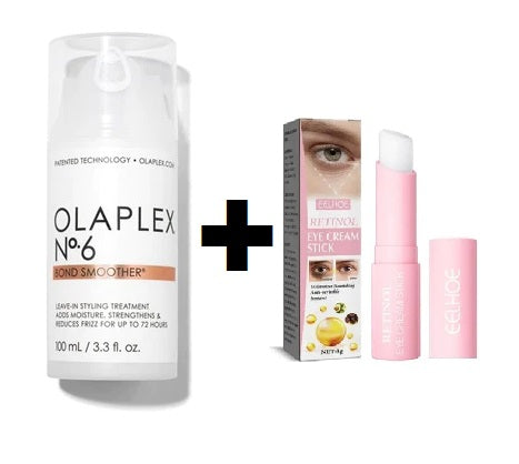 OLAPLEX N°6 Crema de Peinado Bond Smoother 100 ml + Retinol Eye Cream Stick