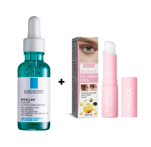 La Roche Posay Effaclar Serum Ultra Concentrado 30 ml + Retinol Eye Cream Stick