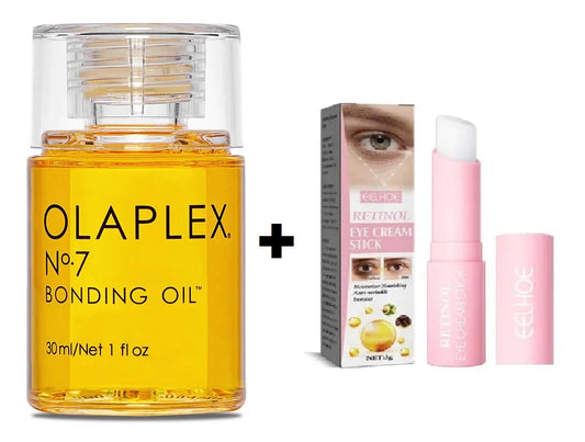 OLAPLEX N°7 Bonding Oil Aceite Capilar 30 ml + Retinol Eye Cream Stick
